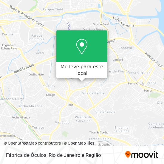 Fábrica de Óculos mapa