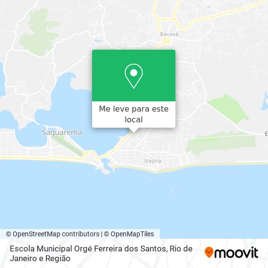 Escola Municipal Orgé Ferreira dos Santos mapa