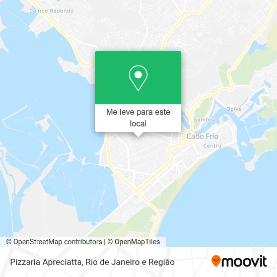 Pizzaria Apreciatta mapa