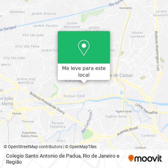 Colegio Santo Antonio de Padua mapa