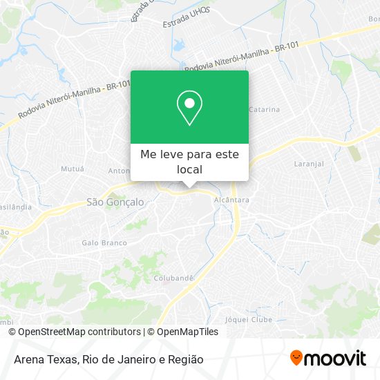 Arena Texas mapa