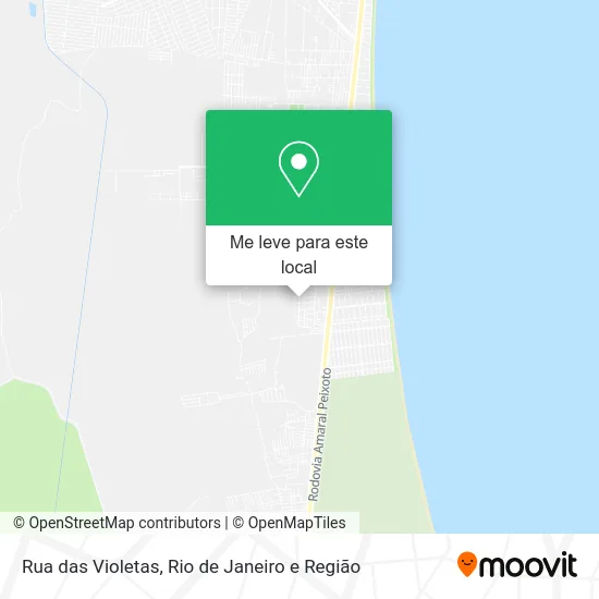 Rua das Violetas mapa