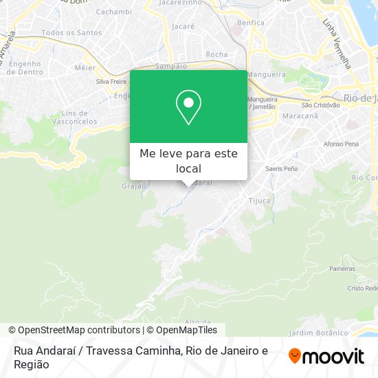 Rua Andaraí / Travessa Caminha mapa