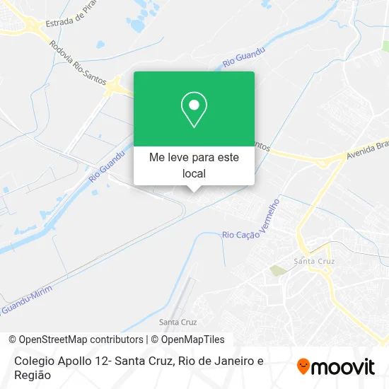Colegio Apollo 12- Santa Cruz mapa