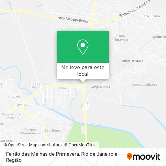 Feirão das Malhas de Primavera mapa