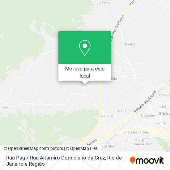 Rua Pag / Rua Altamiro Domiciano da Cruz mapa