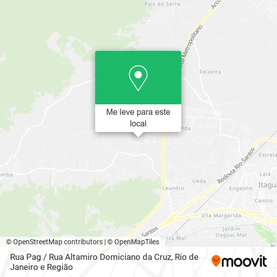 Rua Pag / Rua Altamiro Domiciano da Cruz mapa