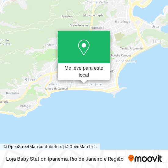 Loja Baby Station Ipanema mapa