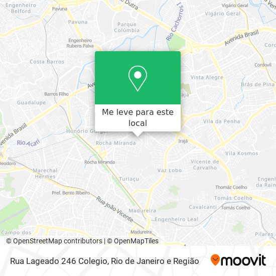 Rua Lageado 246 Colegio mapa