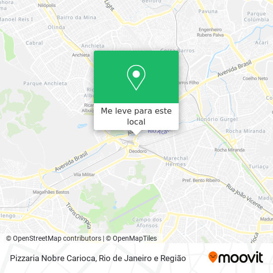 Pizzaria Nobre Carioca mapa