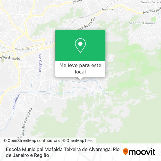 Escola Municipal Mafalda Teixeira de Alvarenga mapa