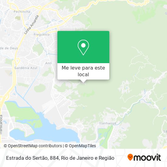 Estrada do Sertão, 884 mapa
