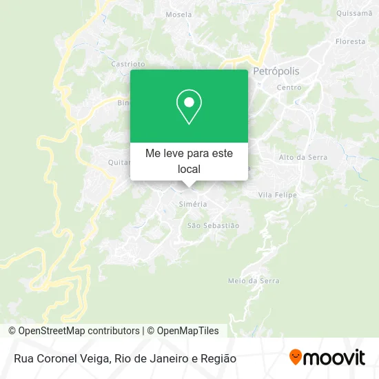 Rua Coronel Veiga mapa