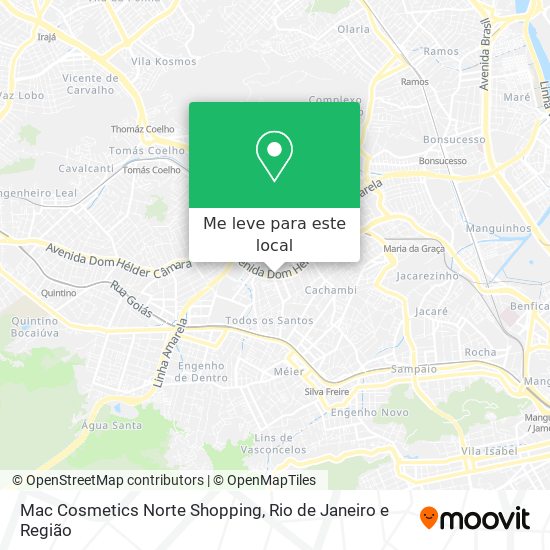Mac Cosmetics Norte Shopping mapa