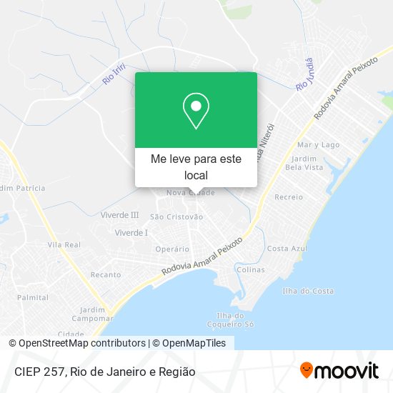 CIEP 257 mapa