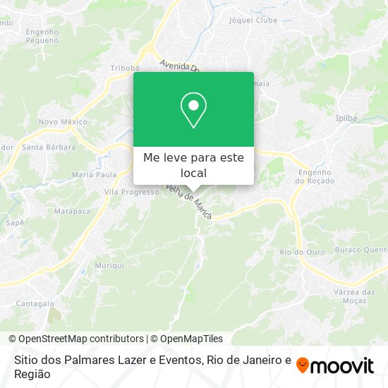 Sitio dos Palmares Lazer e Eventos mapa