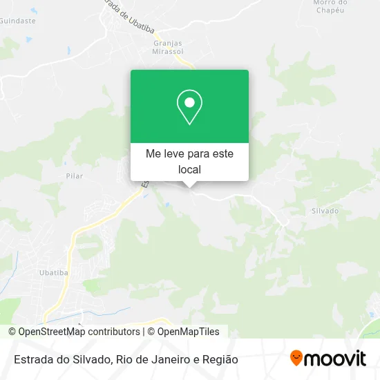 Estrada do Silvado mapa