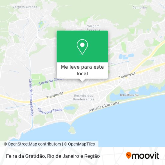 Feira da Gratidão mapa