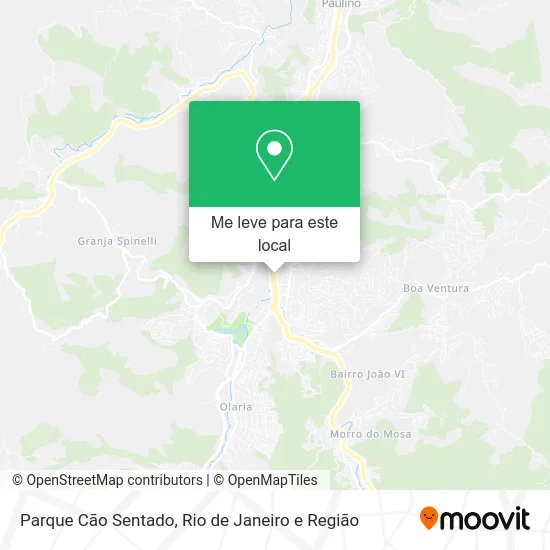 Parque Cão Sentado mapa
