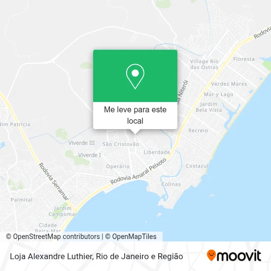 Loja Alexandre Luthier mapa