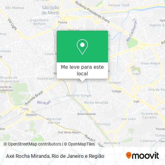 Axé Rocha Miranda mapa