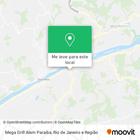 Mega Grill Alem Paraiba mapa