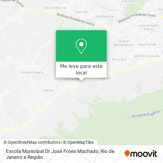 Escola Municipal Dr José Fróes Machado mapa