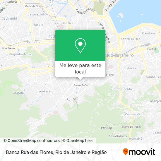 Banca Rua das Flores mapa