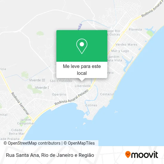 Rua Santa Ana mapa