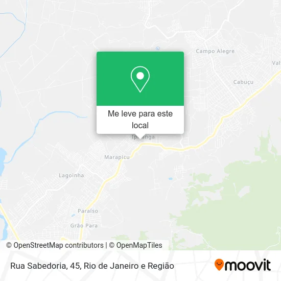 Rua Sabedoria, 45 mapa