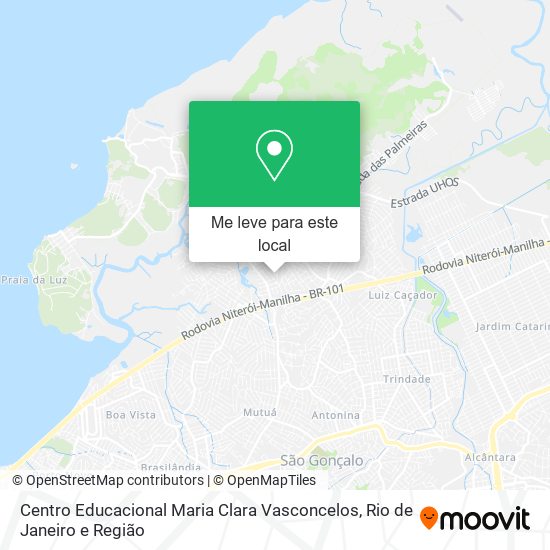 Centro Educacional Maria Clara Vasconcelos mapa