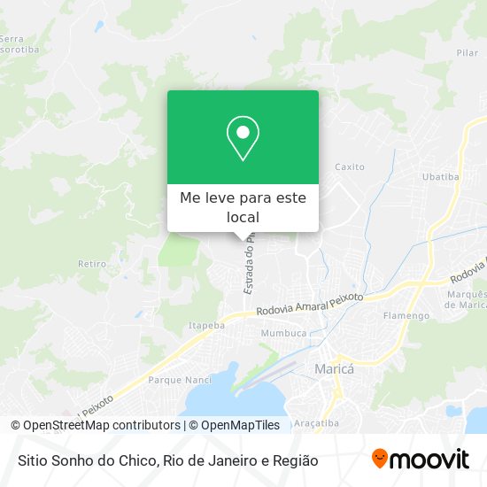 Sitio Sonho do Chico mapa