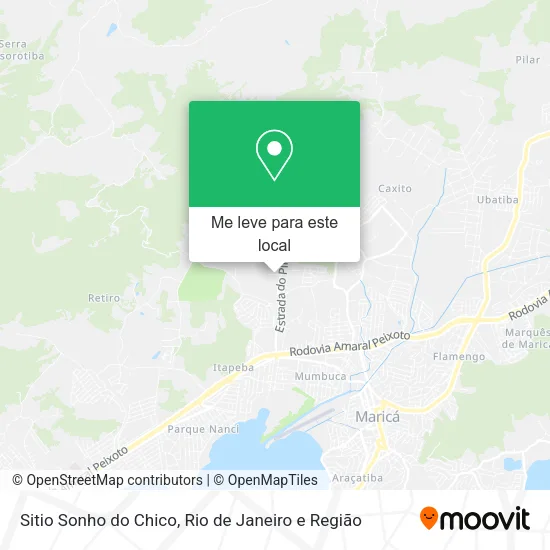 Sitio Sonho do Chico mapa