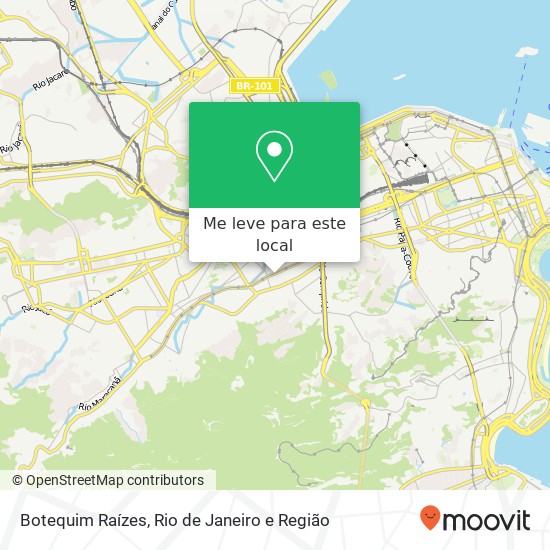 Botequim Raízes mapa