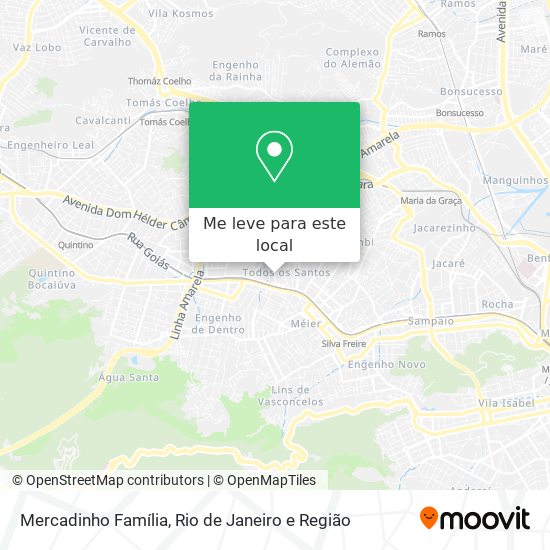 Mercadinho Família mapa