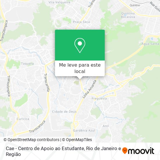 Cae - Centro de Apoio ao Estudante mapa