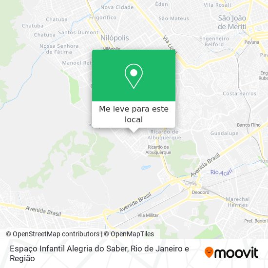 Espaço Infantil Alegria do Saber mapa