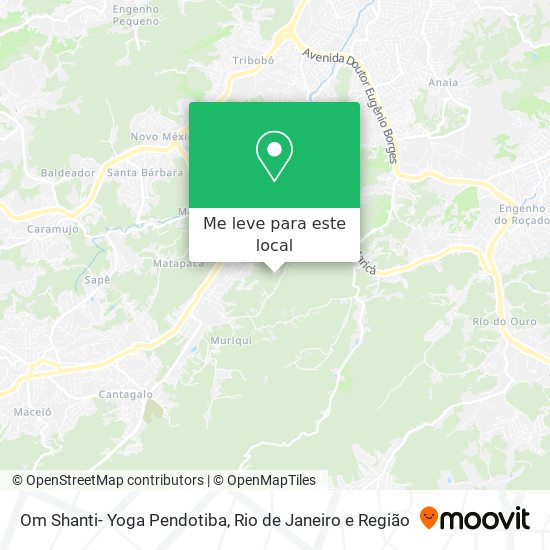 Om Shanti- Yoga Pendotiba mapa