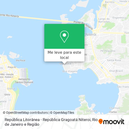 República Litorânea - República Gragoatá Niteroi mapa