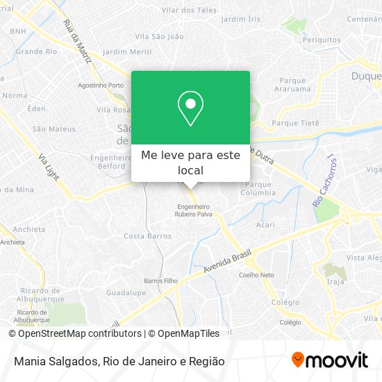 Mania Salgados mapa