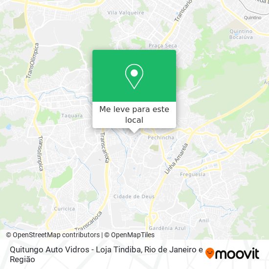 Quitungo Auto Vidros - Loja Tindiba mapa