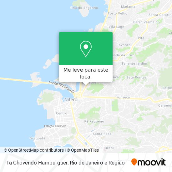Tá Chovendo Hambúrguer mapa