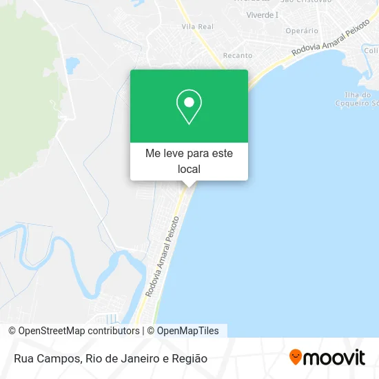 Rua Campos mapa