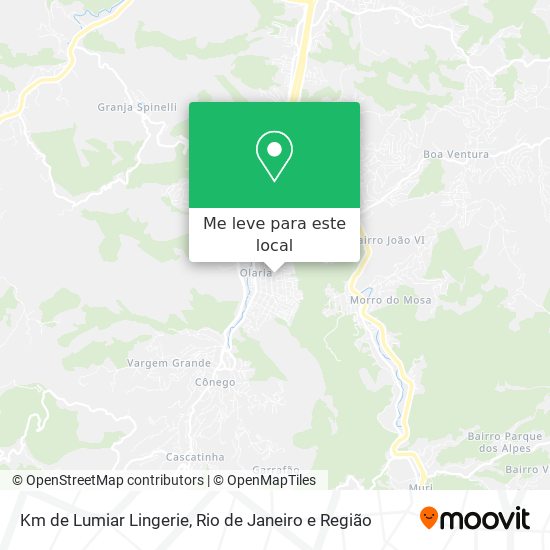 Km de Lumiar Lingerie mapa