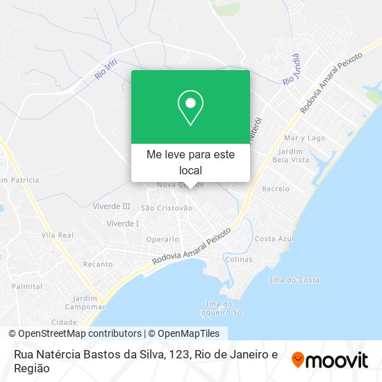 Rua Natércia Bastos da Silva, 123 mapa
