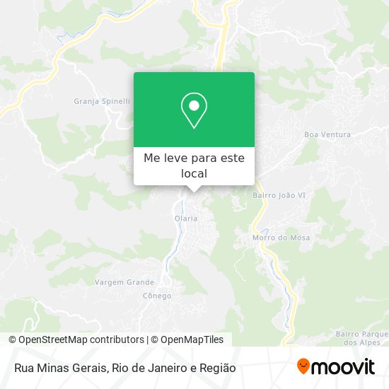 Rua Minas Gerais mapa