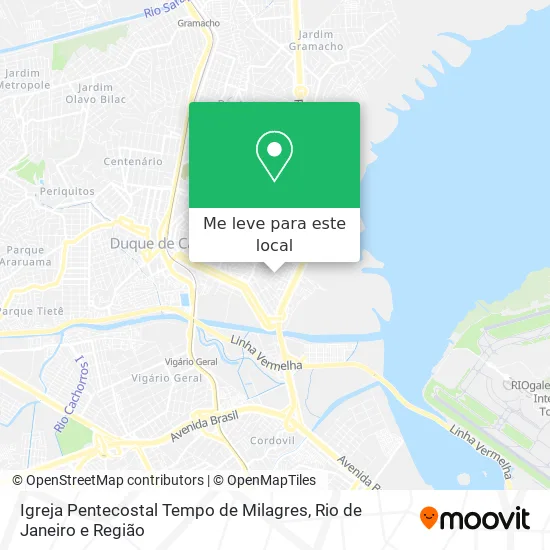 Igreja Pentecostal Tempo de Milagres mapa