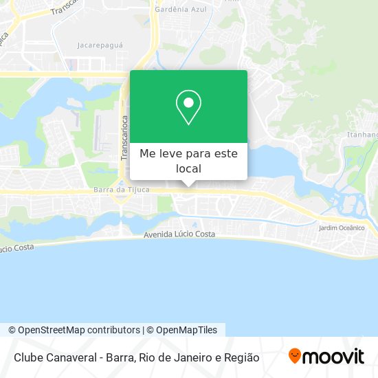 Clube Canaveral - Barra mapa