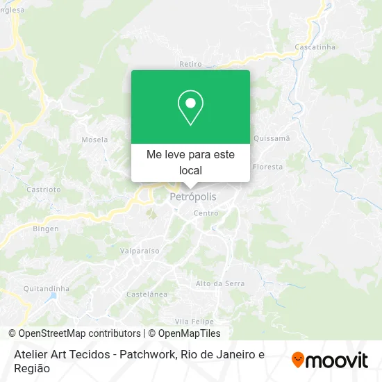 Atelier Art Tecidos - Patchwork mapa