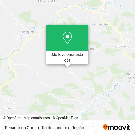 Recanto da Coruja mapa